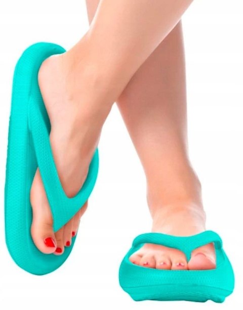 FLIP FLOPS JAPONKI, KLAPKI. MUST HAVE NA LATO R.38 NIEBIESKIE