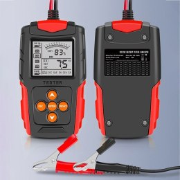 Qoltec 52484 Cyfrowy tester akumulatora z wyświetlaczem LCD | 12V | 24V | 3Ah-200Ah Qoltec