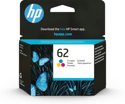 HP 62 oryginalny wkład atramentowy trójkolorowy Hewlett-Packard