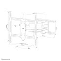 Neomounts WL40S-950BL18 uchwyt / stojak do monitorów 2,79 m (110") Ściana Czarny Omnibus