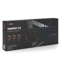 SAVIO KLAWIATURA MECHANICZNA RGB OUTEMU RED TEMPEST X2 SAVIO