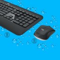 Logitech Advanced MK540 klawiatura Dołączona myszka Uniwersalne USB QWERTZ Swiss Czarny, Biały Logitech