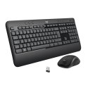 Logitech Advanced MK540 klawiatura Dołączona myszka Uniwersalne USB QWERTZ Swiss Czarny, Biały Logitech