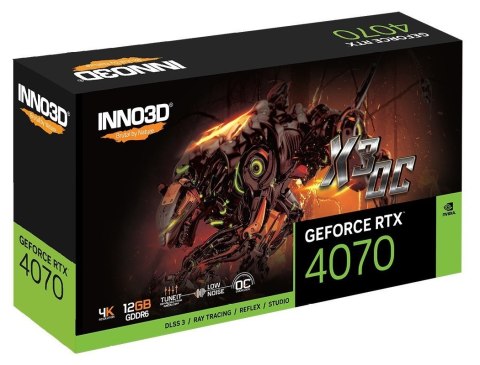 Karta graf. INNO3D RTX 4070 X3 OC 12 GB INNO3D