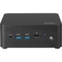 MSI Cubi NUC 1M-003EU i3-100U 8GB SSD512GB Intel UHD Graphics AX211 WiFi 6E Windows 11 Pro Black MSI