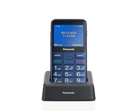 Panasonic KX-TU155 6,1 cm (2.4") 102 g Niebieski Telefon dla początkujących Panasonic