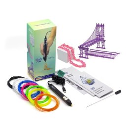 3DOODLER FLOW ESSENTIALS ZESTAW DŁUGOPISU DO DRUKOWANIA 3D + 8 SZT RÓŻNOKOLOROWYCH SZPUL FILAMENTU 1,75MM FLOW 3Doodler