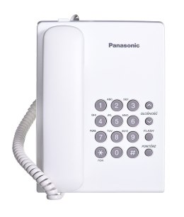 Telefon przewodowy Panasonic KX-TS 500PDW Biały Panasonic