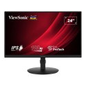 Viewsonic VA VA2408-HDJ monitor komputerowy 61 cm (24") 1920 x 1080 px Full HD LED Czarny VIEWSONIC