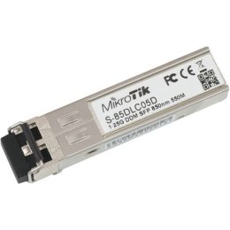 MikroTik | S-85DLC05D | Protokół SFP | Światłowód wielomodowy | Podwójny LC | 10/100/1000 Mbit/s | Długość fali 850 nm | Maksyma MikroTik