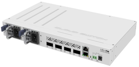 Mikrotik CRS504-4XQ-IN łącza sieciowe Zarządzany Fast Ethernet (10/100) Obsługa PoE Biały MikroTik