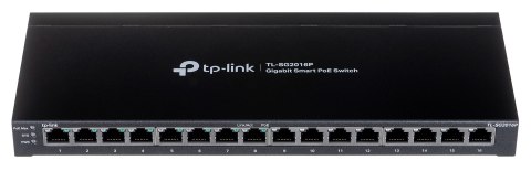 TP-Link TL-SG2016P łącza sieciowe L2/L3/L4 Gigabit Ethernet (10/100/1000) Obsługa PoE Czarny TP-LINK