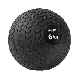 Mała piłka lekarska do ćwiczeń rehabilitacyjna Slam Ball 23cm 6kg, REBEL ACTIVE Rebel