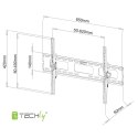 TECHLY UCHWYT ŚCIENNY TV LCD/LED 40-65 CALI 60KG U TECHly