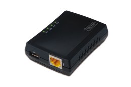 DIGITUS WIELOFUNKCYJNY SERWER WYDRUKU/PRINT SERVER 1XUSB 2.0 HUB SIECIOWY, NAS, 1X RJ45, LAN 10/100MBPS DN-13020 DIGITUS