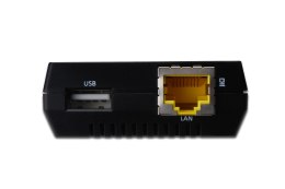 DIGITUS WIELOFUNKCYJNY SERWER WYDRUKU/PRINT SERVER 1XUSB 2.0 HUB SIECIOWY, NAS, 1X RJ45, LAN 10/100MBPS DN-13020 DIGITUS