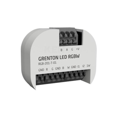 Grenton Moduł ściemniający LED RGBW/ 1-wire/ wejścia cyfrowe (2 wej.)/ dopuszkowy/ TF-Bus Grenton