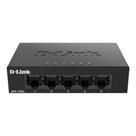 D-LINK DGS-105GL/E 5-Port Gigabit Ethernet Metal Ho D-Link