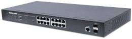 INTELLINET GIGABIT SWITCH 16X 10/100/1000 RJ45 POE Intellinet