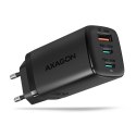 AXAGON ACU-DPQ65 Ładowarka sieciowa, GaN 65W, 3x port (USB-A + dual USB-C), PD3.0/QC4+/PPS/Apple AXAGON