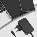 Ładowarka Qoltec 52387 GAN POWER PRO 1XUSB-C 90W 5-20V 3-4.5A CZARNA Qoltec