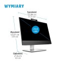 HP E24mv G4 60,5 cm (23.8") 1920 x 1080 px monitor Full HD Czarny, Srebrny Hewlett-Packard