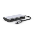 Hub Belkin Connect USB-C 4-in-1 Multiport Adapter 1x4k HDMI/2xUSB-A/1xUSB-C PD3.0 Grey Belkin