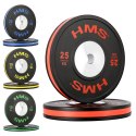 BTBR Set zestaw talerzy olimpijskich Bumper- 2x (10kg,15kg,20kg,25kg) HMS BTBR SET HMS