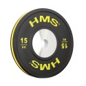 BTBR Set zestaw talerzy olimpijskich Bumper- 2x (10kg,15kg,20kg,25kg) HMS BTBR SET HMS