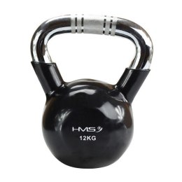 Kettlebell chromowany 12 kg czarny HMS KTC12 HMS