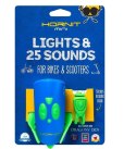 Lampka rowerowa z klaksonem HORNIT Mini GREEN - BLUE 5353GRBU HORNIT