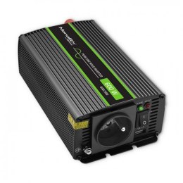 QOLTEC PRZETWORNICA NAPIĘCIA MONOLITH | 300W | 600W | 12V NA 230V | CZYSTY SINUS Qoltec