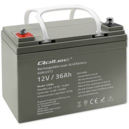 Qoltec Akumulator AGM | 12V | 36Ah | max.540A Qoltec