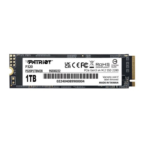 SSD Patriot Viper P320 M.2 PCI-Ex4 NVMe 512GB 3GB/s Patriot Memory