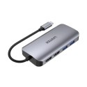 UNITEK AKTYWNY HUB USB-C 2X HDMI, CZYTNIK SD, 4K, RJ-45, PD 100W, 5 GBPS UNITEK