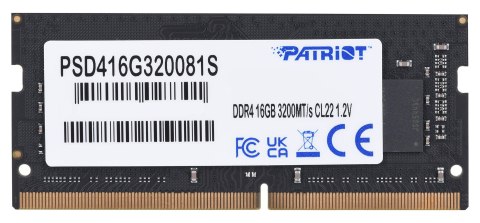 PATRIOT DDR4 16GB SIGNATURE LINE 3200 MHz SO-DIMM Patriot Memory