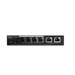 REYEE SWITCH ZARZĄDZALNY 4 PORTY 1GBIT + 2 PORTY UPLINK RJ45 1GBIT | 4 PORTY POE/POE+ (54W MAX) | L2 | METALOWA OBUDOWA DESKT Ruijie