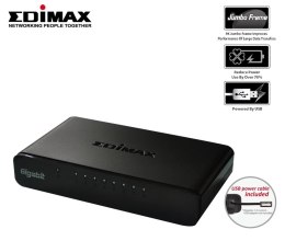 Edimax ES-5800G V3 łącza sieciowe Nie zarządzany Gigabit Ethernet (10/100/1000) Czarny EDIMAX