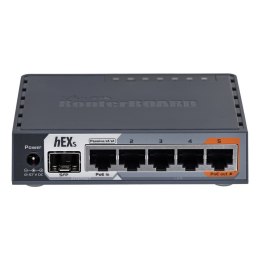 Router Mikrotik hEX S (RB760iGS) Total Ethernet  Ports:6; Architecture:MMIPS; CPU core:2 MikroTik