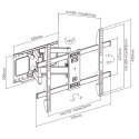 GEMBIRD UCHWYT ŚCIENNY REGULOWANY LCD 37-80 VESA MAX 600 X 400MM, DO 60KG GEMBIRD