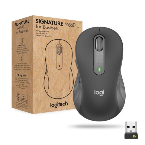 Logitech Signature M650 for Business myszka Biuro Po prawej stronie RF Wireless + Bluetooth Optyczny 4000 DPI Logitech