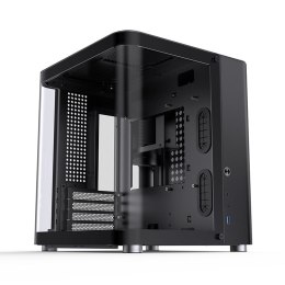 Obudowa Jonsbo TK-1 2.0 Micro-ATX, Szkło Hartowane - czarna Jonsbo