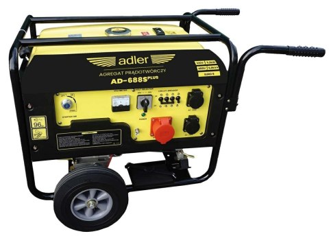 ADLER GENERATOR / AGREGAT PRĄDOTWÓRCZY AD-688S plus 6,8kVA / 6,2 kW / 230/400V Adler