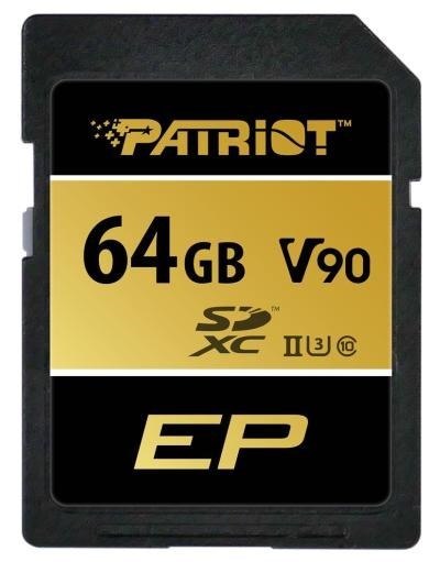 Patriot EP V90 SDXC 64GB UHS-II U3 CL10 Patriot Memory