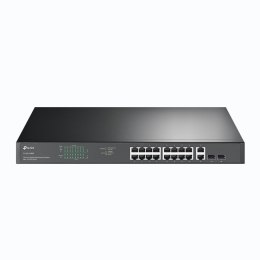 TP-Link TL-SG1218MP łącza sieciowe Nie zarządzany Gigabit Ethernet (10/100/1000) Obsługa PoE 1U Czarny TP-LINK