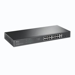 TP-Link TL-SG1218MP łącza sieciowe Nie zarządzany Gigabit Ethernet (10/100/1000) Obsługa PoE 1U Czarny TP-LINK