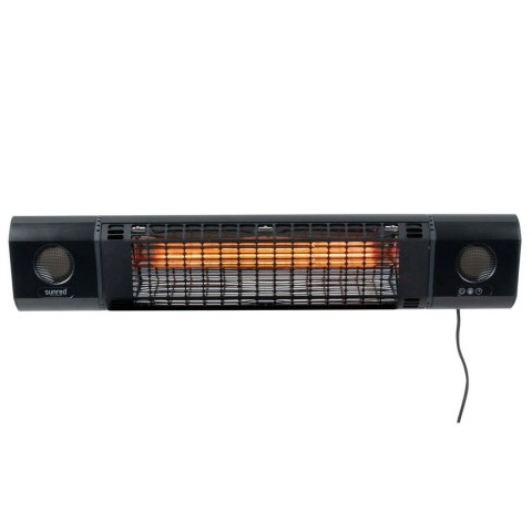 Promiennik podczerwieni Sunred SOUND-2000W Heater, Sun and Sound Ultra Wall, 2000 W, Czarny SUNRED