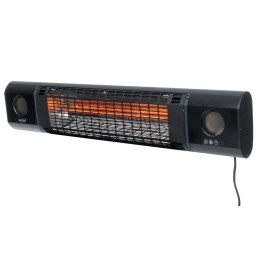 Promiennik podczerwieni Sunred SOUND-2000W Heater, Sun and Sound Ultra Wall, 2000 W, Czarny SUNRED