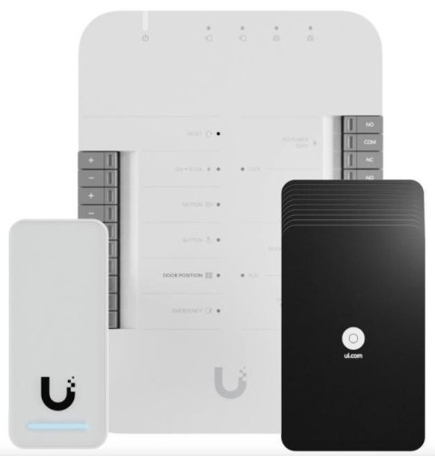 Zestaw startowy UniFi Access Ubiquiti UA-G2-SK, Czytnik dostępu G2 + Hub + Karty (10 sztuk) UBIQUITI