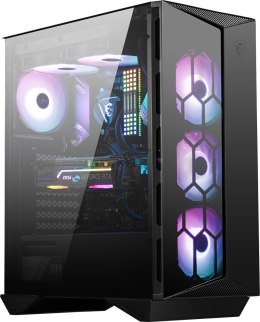 Obudowa komputerowa MSI MPG GUNGNIR 110R Mid Tower Gaming Computer Case Black, USB 3.2 Gen2 Type C, 4x 120mm ARGB Fan, Mystic Li MSI